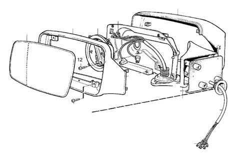 Volvo 850 Wiring Harness. Door Mirrors. Electrically 